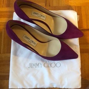 Jimmy Choo Romy 85 Suede Pumps